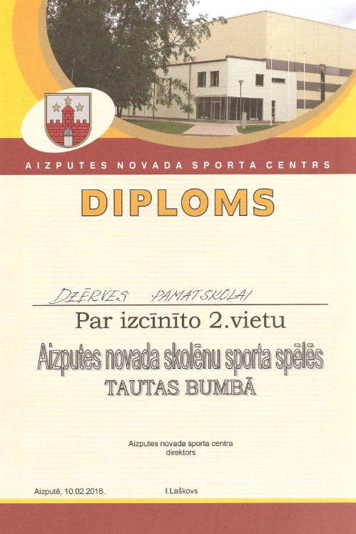 Diploms tautas bumba 2016
