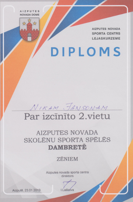 Niks dambrete 2019